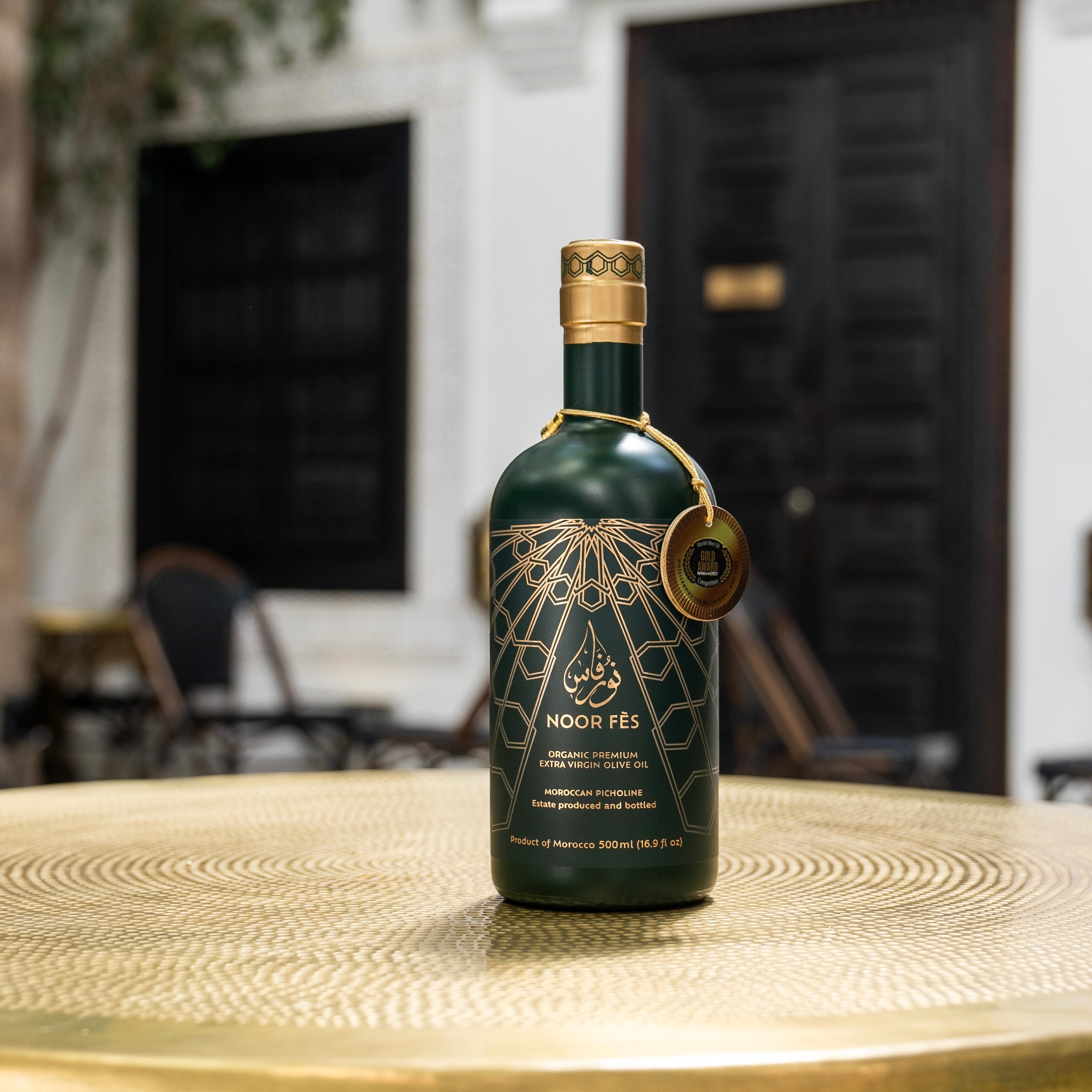 Noor Fès – Premium biologische extra vierge olijfolie uit Marokko (500 ml, eerste koude persing)