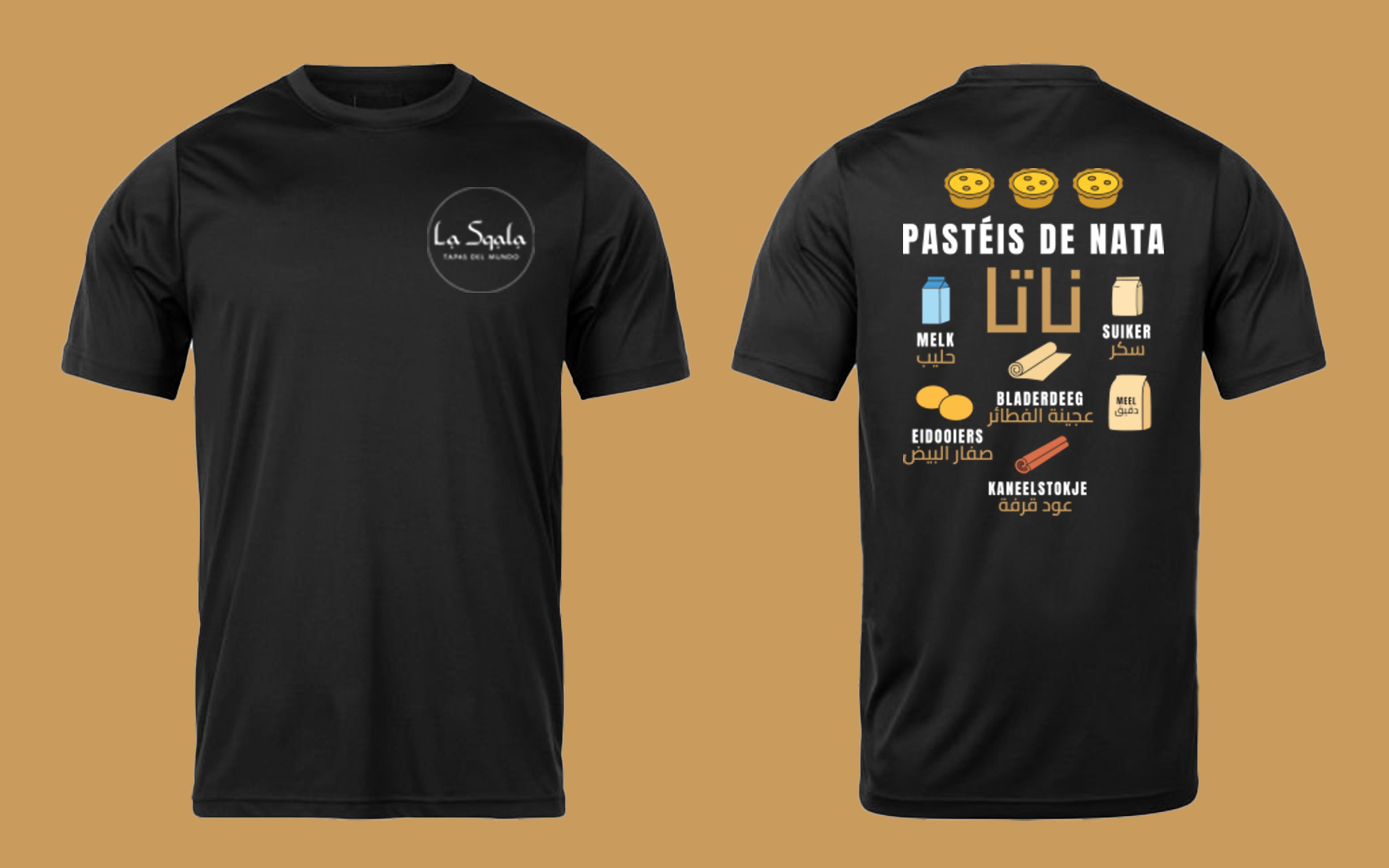 Pastéis de Nata T-shirt – Portugese zoetigheid als mode