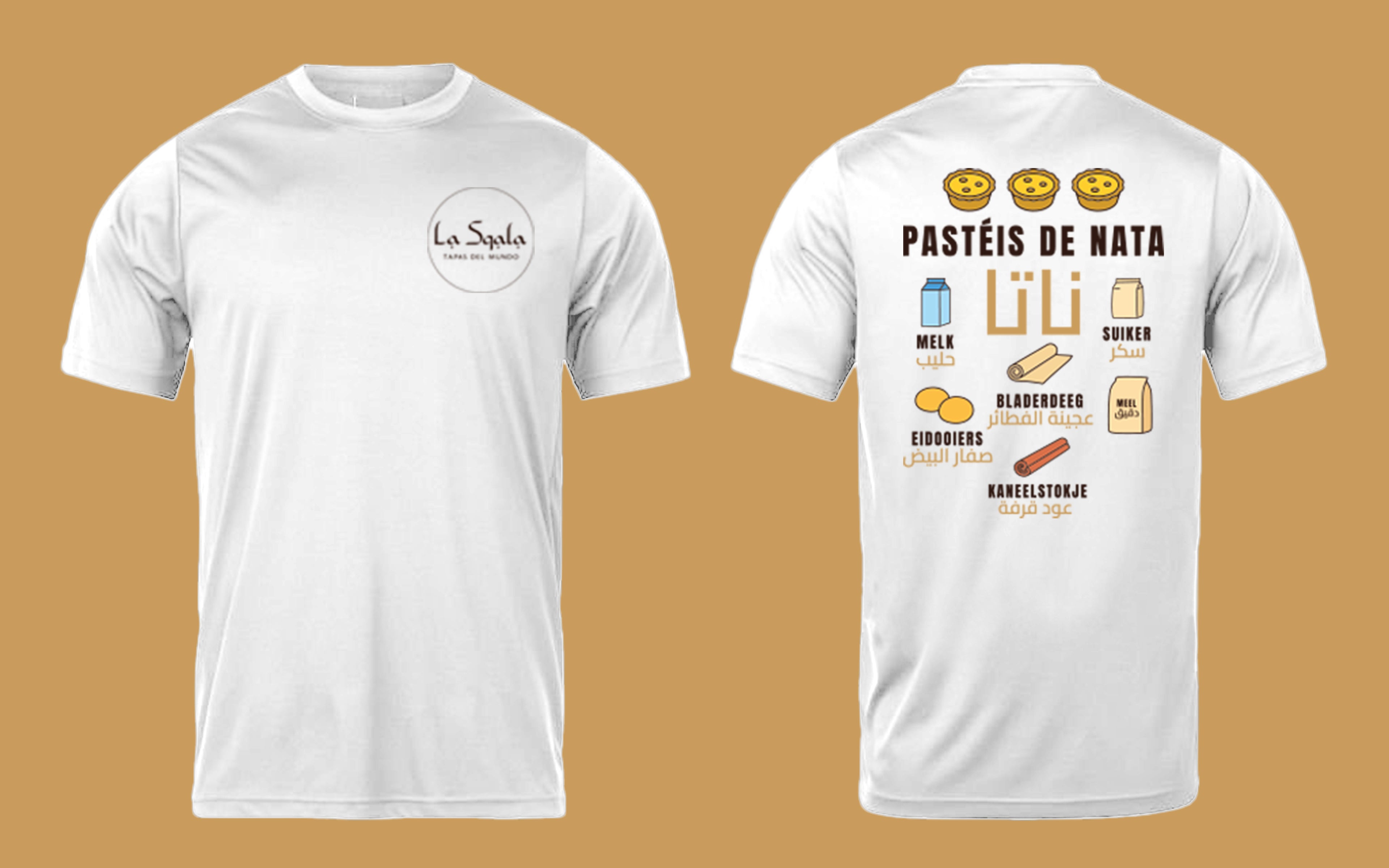 Pastéis de Nata T-shirt – Portugese zoetigheid als mode